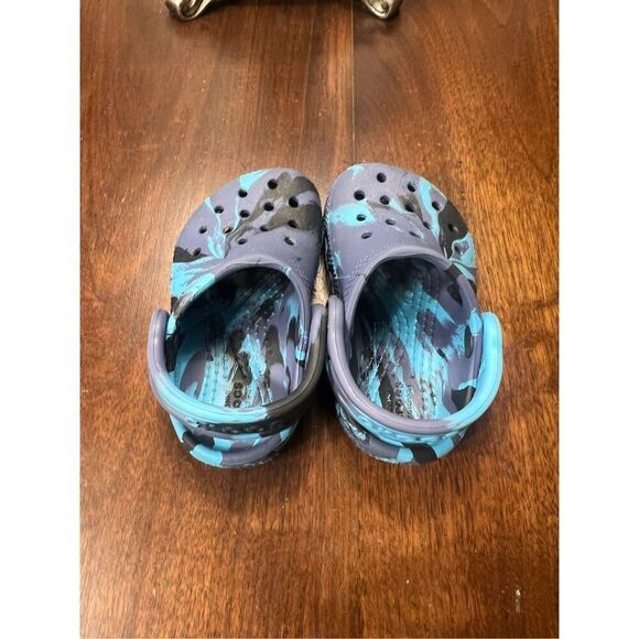 Crocs Blue Tie Dye Clogs Toddler Size 4 - Picture 9 of 12